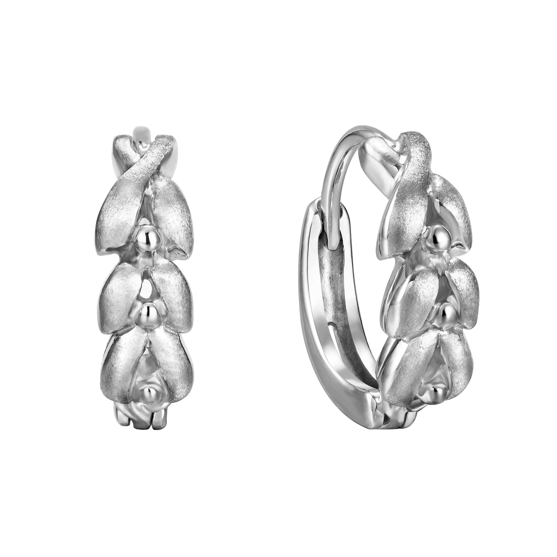 銀飾-圓圈耳環-小滿系列 - 豐盈