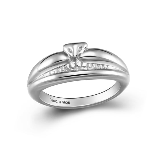 925 Silver Ring | Alice and the Cheshire Cat - Hidden Smile