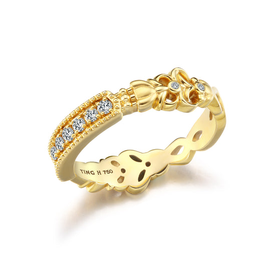 Eternal Radiance | 18K Gold Diamond Ring