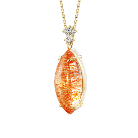 Dream in Light | 18K Gold Quartz Pendant