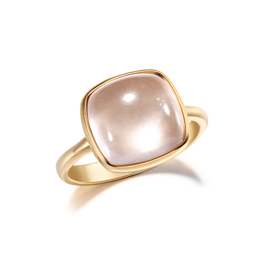 A Tender Glow (S) | 18K Gold Quartz Ring