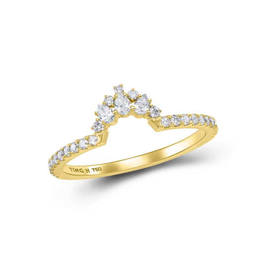 Vow in Light | 18K Gold Diamond Ring