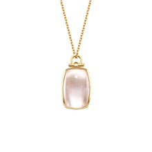 Load image into Gallery viewer, 18K Gold Pendant Quartz Diamonds Mother of Pearl｜Inner Compass
