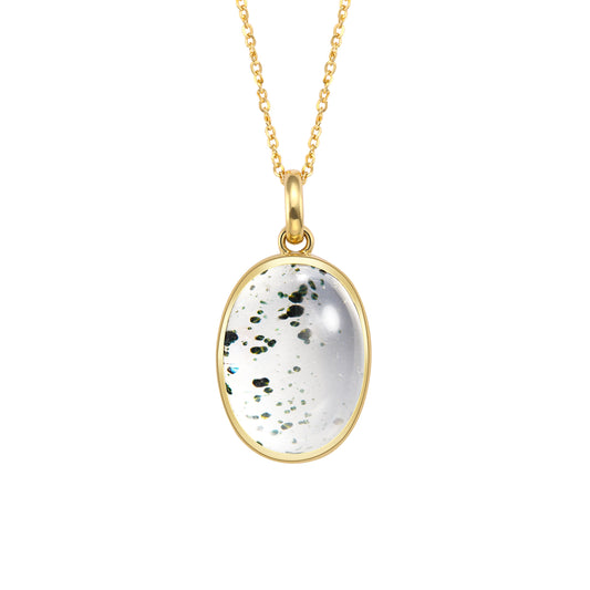 Fragment of Light (S) | 18K Gold Quartz Pendant