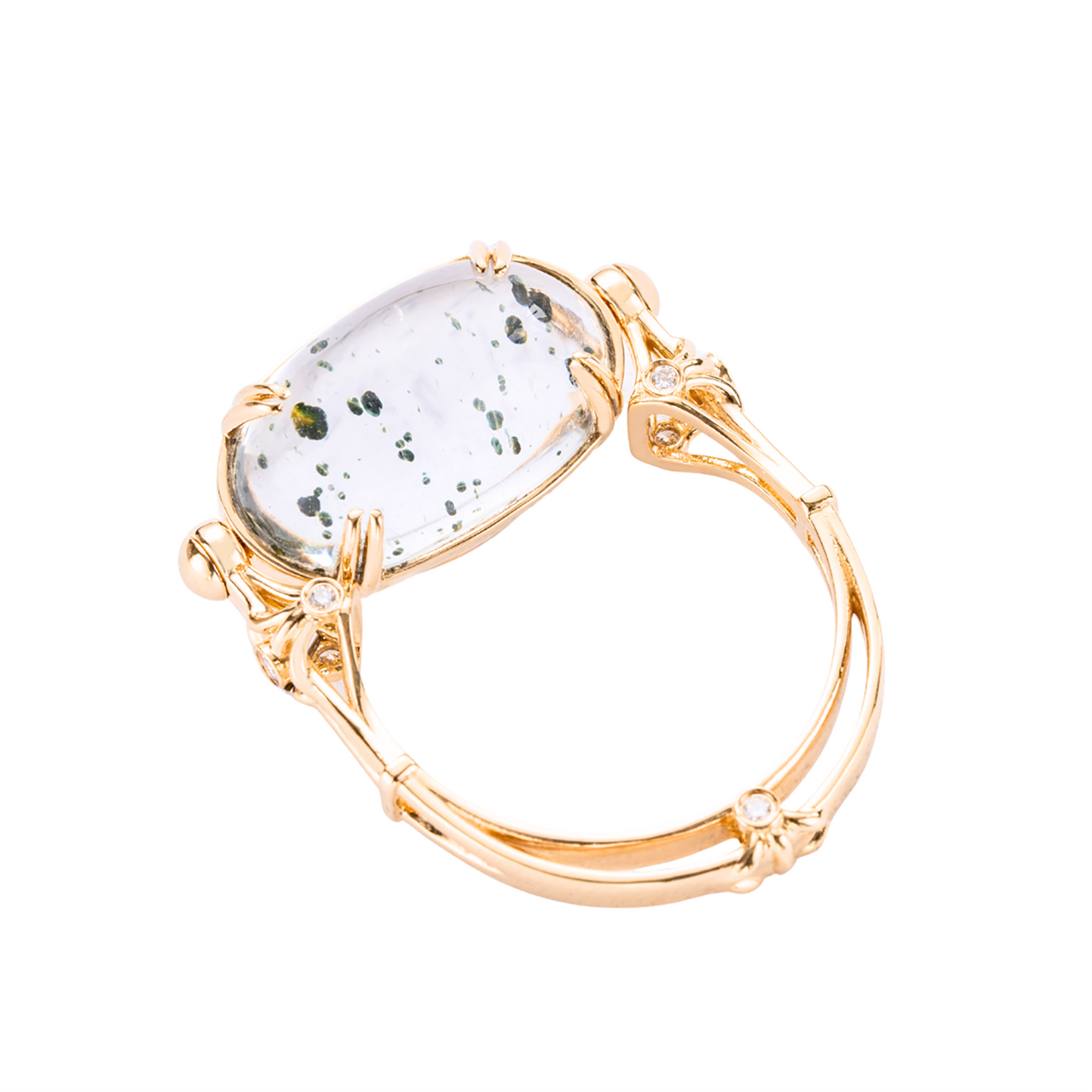 Lightscape | 18K Quartz Diamond Convertible Ring & Pendant