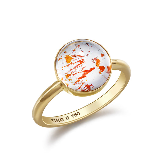 Memory in Bloom | 18K Gold Quartz Ring