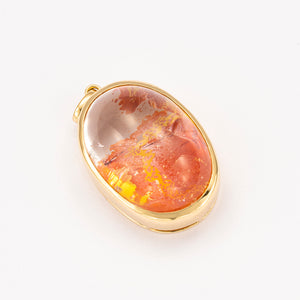 For special ones - golden rutile quartz earrings 18k gold