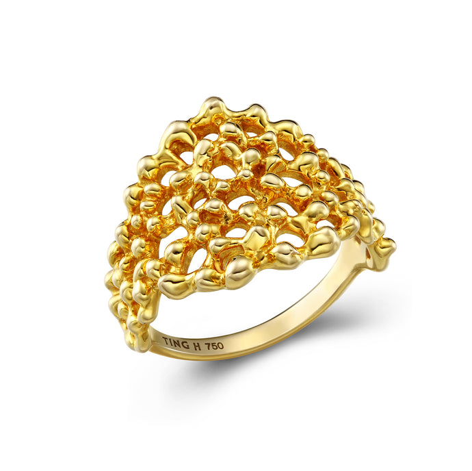 18kgold-ring-nature-sea-sound-waves