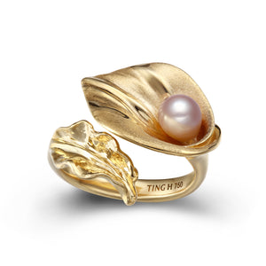 18kgold-ring-pearl-nature-flower-callalily