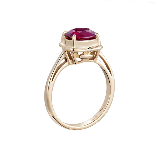 Noble Éternelle | 18K Gold Ruby Ring