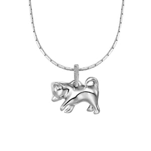 銀飾 項鍊 動物系列 小狗哲學 - 柴犬