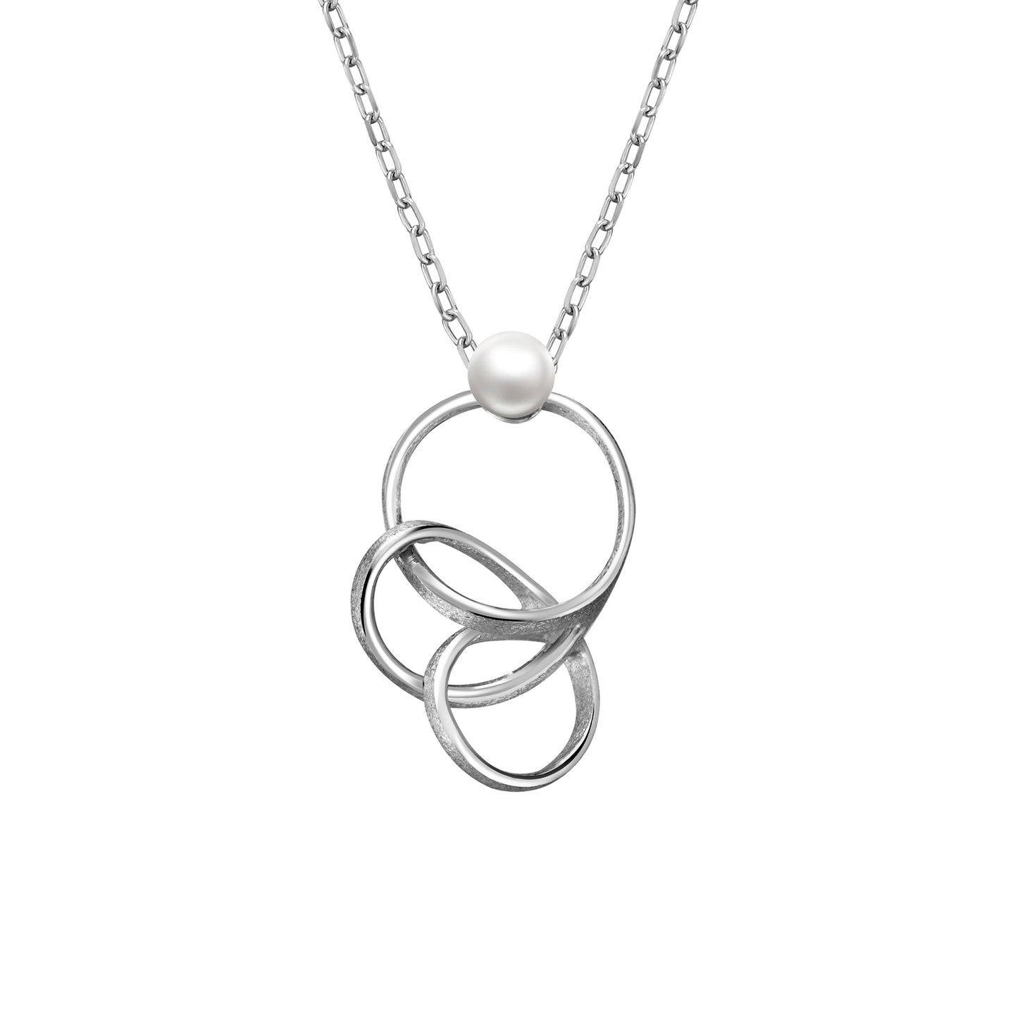 Whirling Embrace | 925 Silver Pearl Pendant 