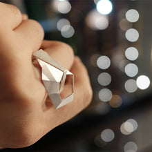 Load image into Gallery viewer, Folding space - Hexagon ring 925silver
