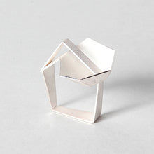 Load image into Gallery viewer, Folding space -Pentagon ring 925silver
