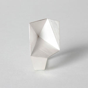 Folding space -Square ring 925silver